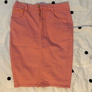 🍑 Salmón beautiful denim H&M pencil skirt